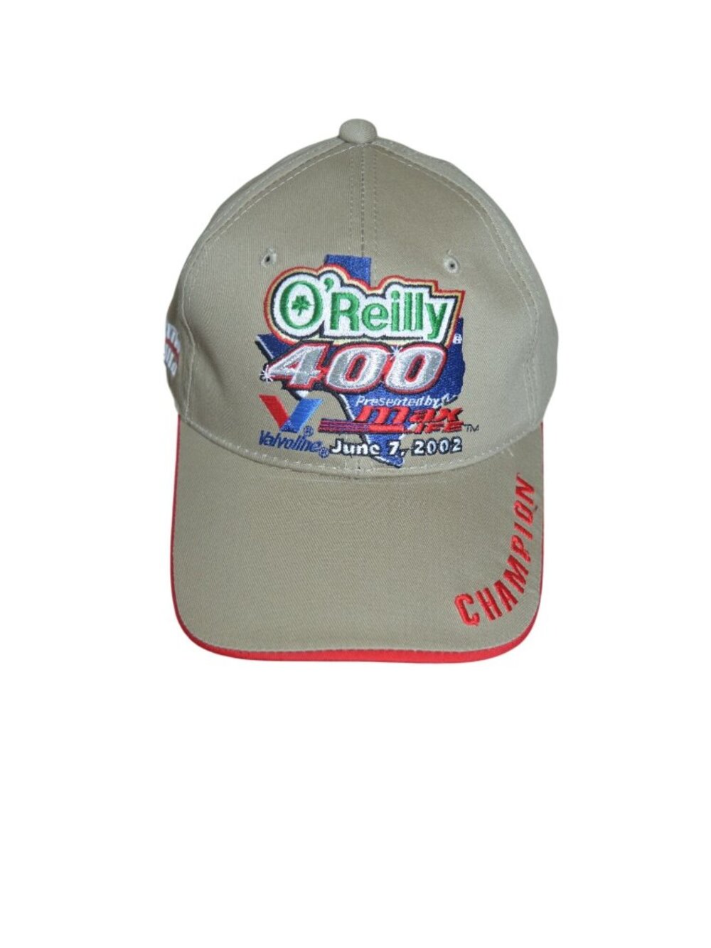 Vintage NASCAR Cap O'Reilly 400 June 7, 2002 Texas Motor Speedway New OS Hat